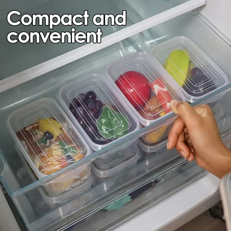 1/2/5pcs Refrigerator Storage Box Fridge Organizer Fresh Vegetable Fruit Storage Container Food Crisper Box Kitchen Organizer