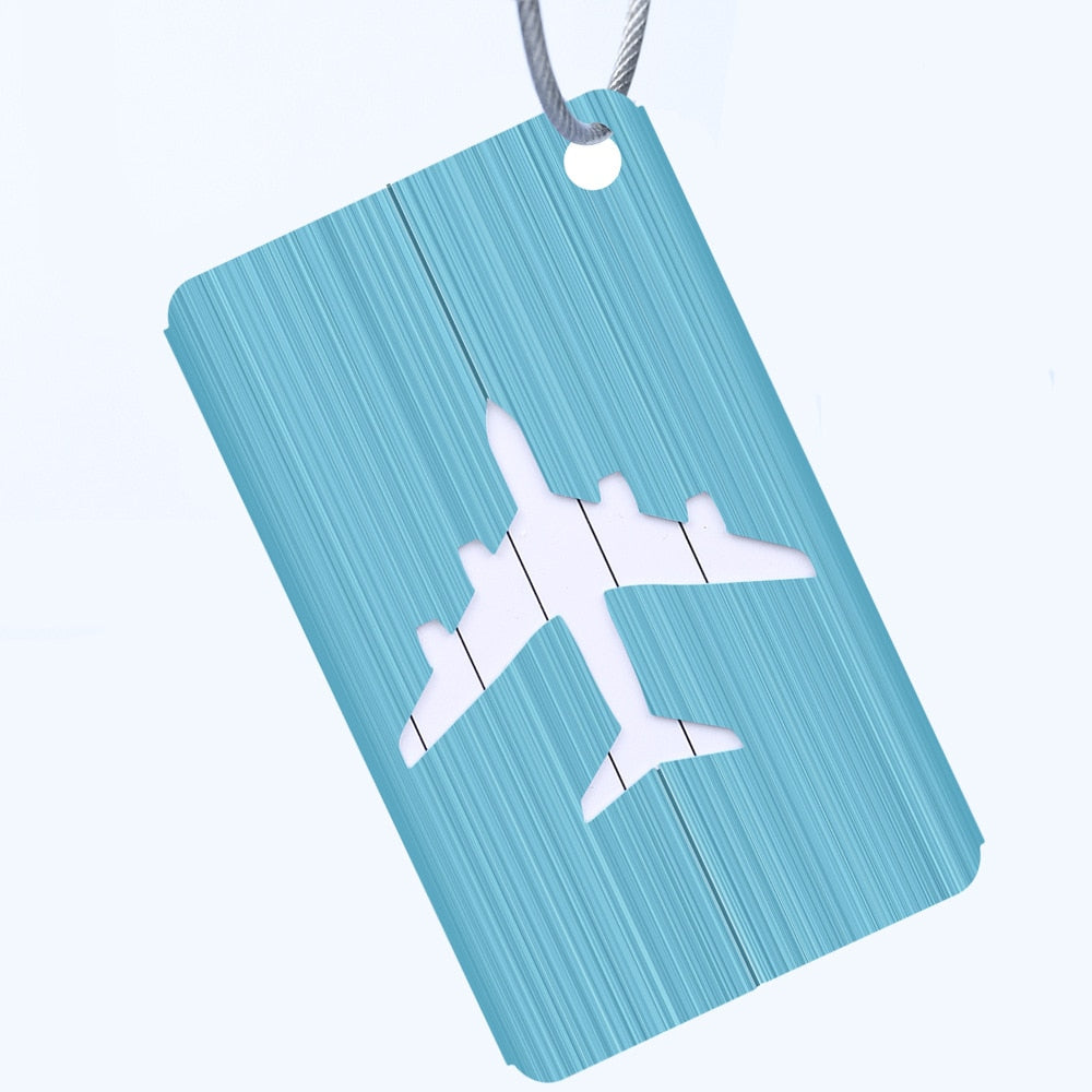 Fashion Metal Travel Luggage Tags Baggage Name Tags Suitcase Address Label Holder Aluminium Alloy Luggage Tag Travel Accessories