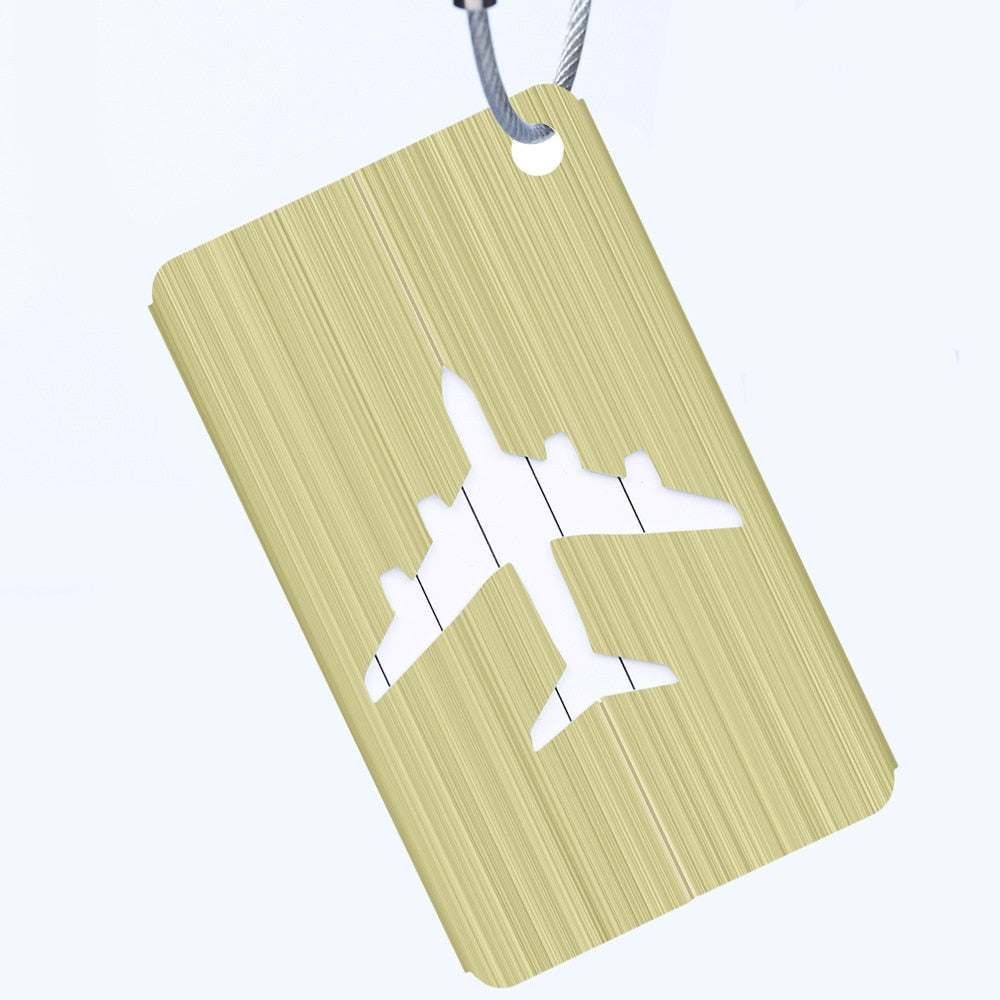 Fashion Metal Travel Luggage Tags Baggage Name Tags Suitcase Address Label Holder Aluminium Alloy Luggage Tag Travel Accessories