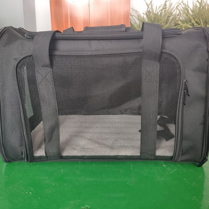 Dog Carrier Bag Soft Side Backpack Cat Pet Carriers Dog Travel Bags Airline Approved Transport For Small Dogs Cats Outgoing