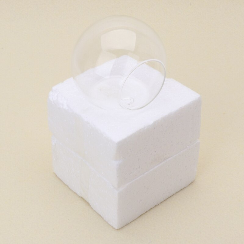 Transparent Glass Vase Wall Hanging Hydroponic Terrarium Fish Tanks Potted Plant Flower Pot Dia 8cm/10cm/12cm