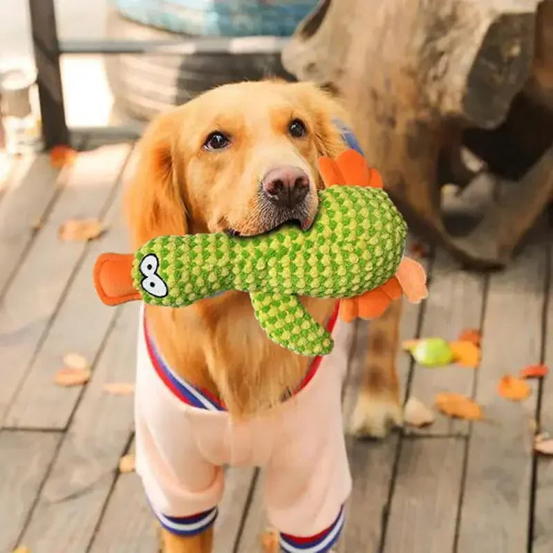 Cute Plush Dog Toys Pet Duck Squeak Toy for Puppy Sound Wild Goose Chew Toy for Small Middle Large Dogs Teeth Cleaning