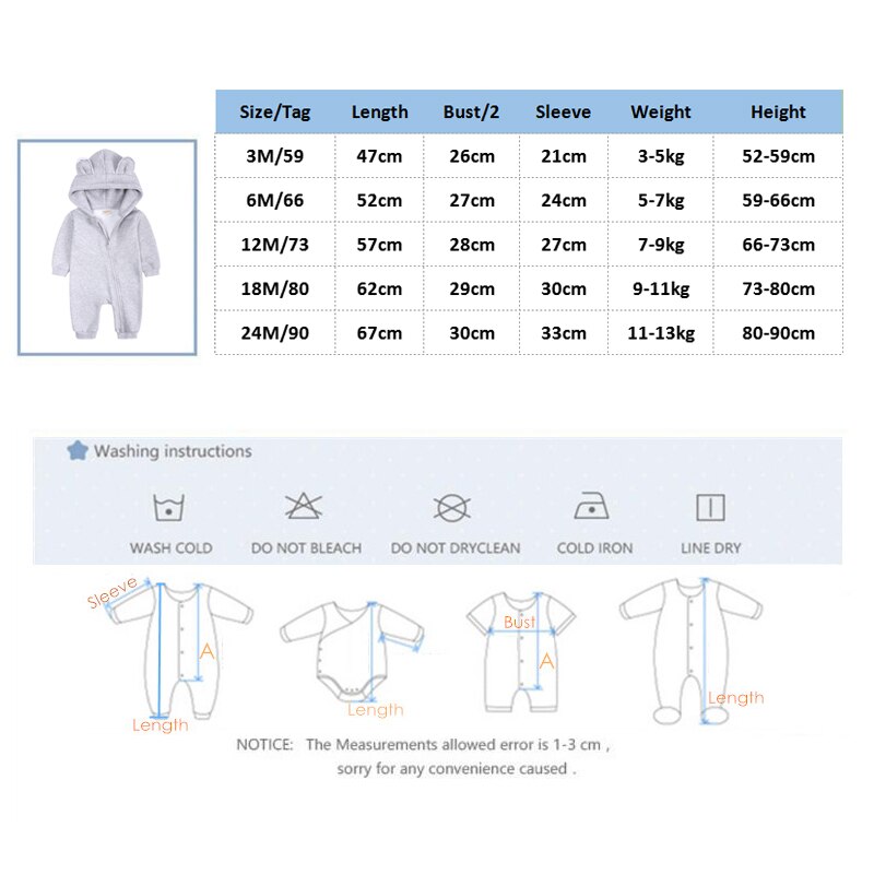 2023 Spring Autumn Newborn Baby Boys Girls Warm Clothing Long Sleeve Mom Children Romper Cotton Kids Garments Soft Pajama 0-2y