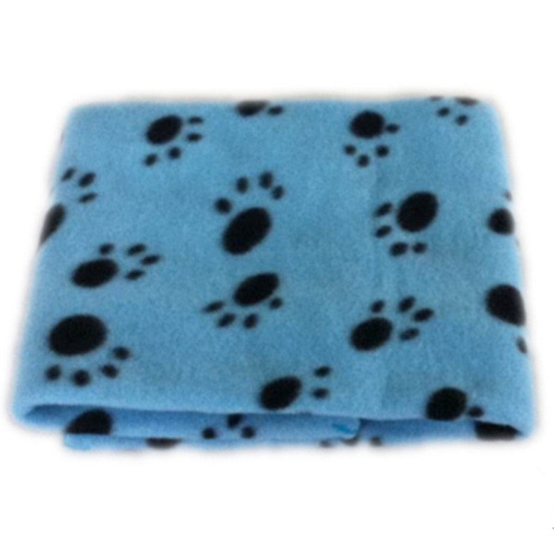 Baby Warm Fleece Blanket Newborn Baby Boy Blankets Cartoon Blanket Pet Paw Print Design Mat Sofa Blanket Baby Bed Accessories