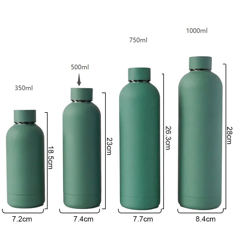 Double wall custom stainless steel cup insulated drink bottle tumbler 500ml thermos water bottle