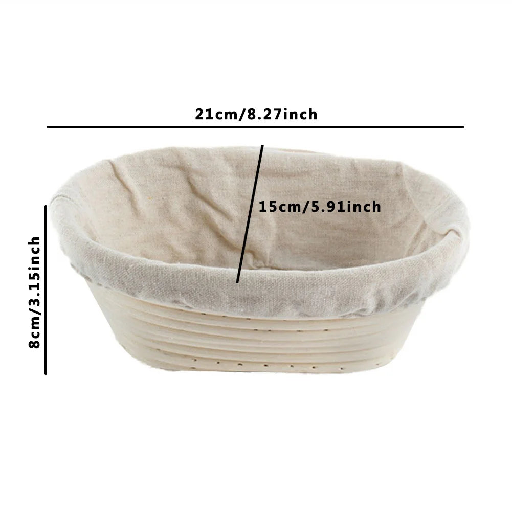 Oval Dough Banneton Brotform Dougn Rattan Bread Proofing Baskets Rattan Wicker Fermentation Sourdough Basket 18 Sizes