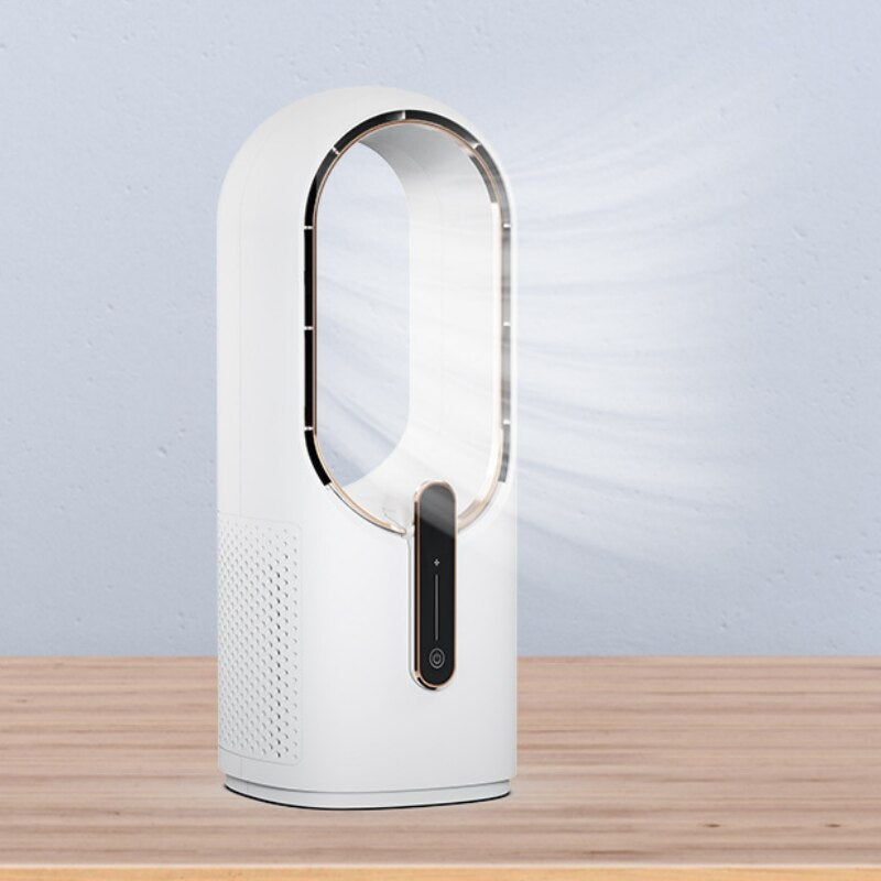 Bladeless Fan Portable Air Conditioner LED Display Desktop Fanless Blade Cooler Cooling Fan Tower Air Cooler for Office Bedroom