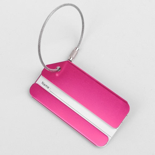 Fashion Metal Travel Luggage Tags Baggage Name Tags Suitcase Address Label Holder Aluminium Alloy Luggage Tag Travel Accessories