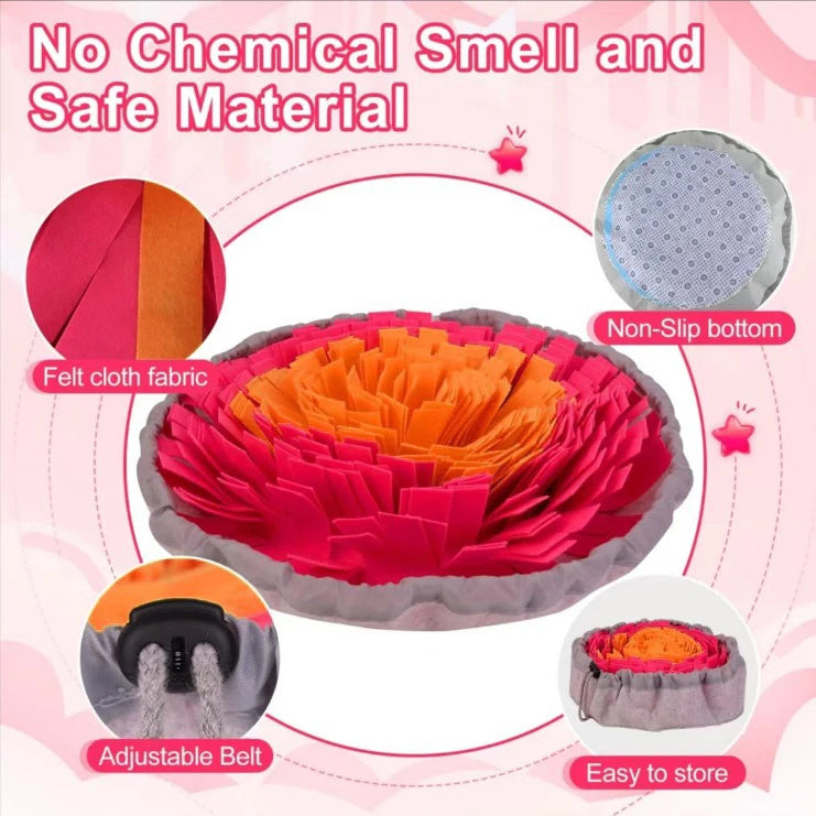 Washable Felt Pet Sniffing Pad Foldable Dog Slow Feeding Mat Toy Dog Training Snuff mat
