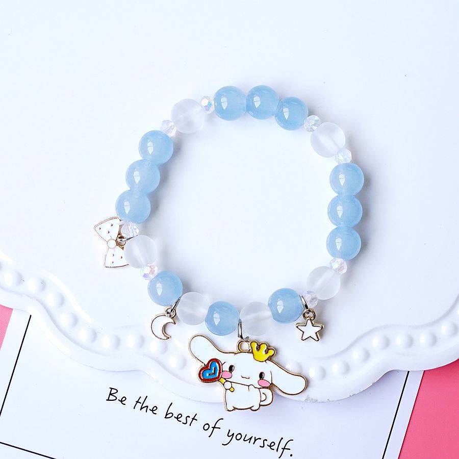Kawaii Hello Kitty Bracelet Cinnamoroll Cartoon Anime Sanrios Bangle My Melody Jewelry Charms Cute Accessory Birthday Girls Gift