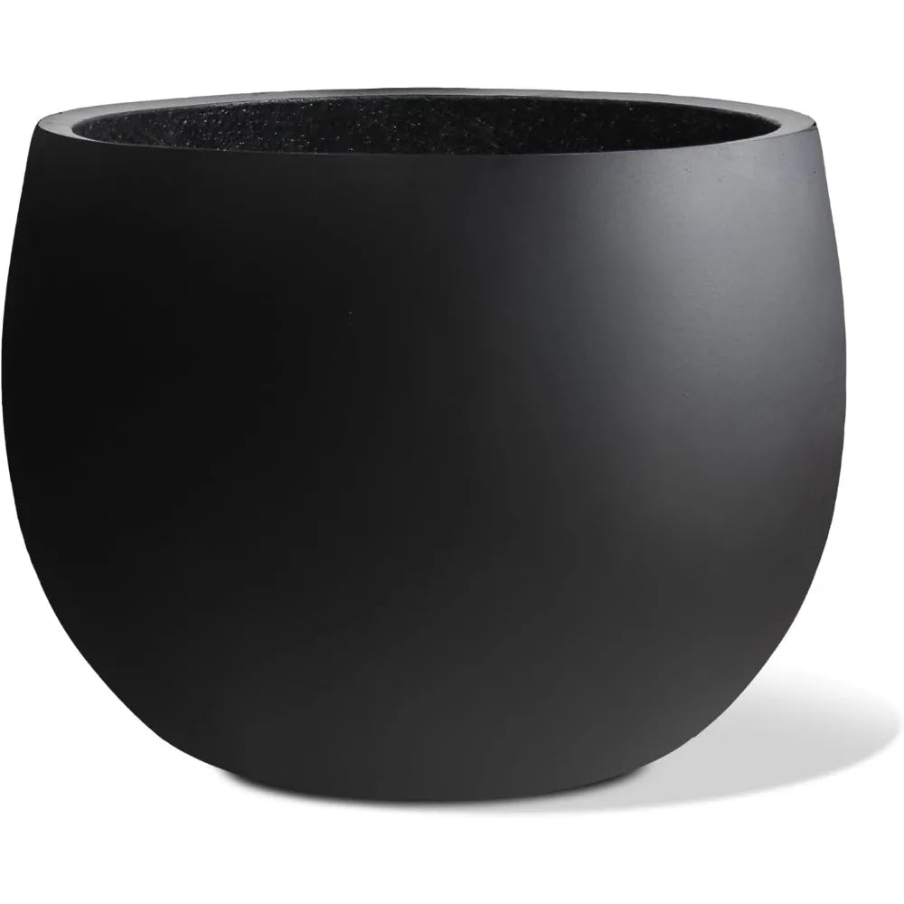 Ball Concrete Ball Planter Outdoor Indoor, Large Cement Plant Pots for Trees Flowers