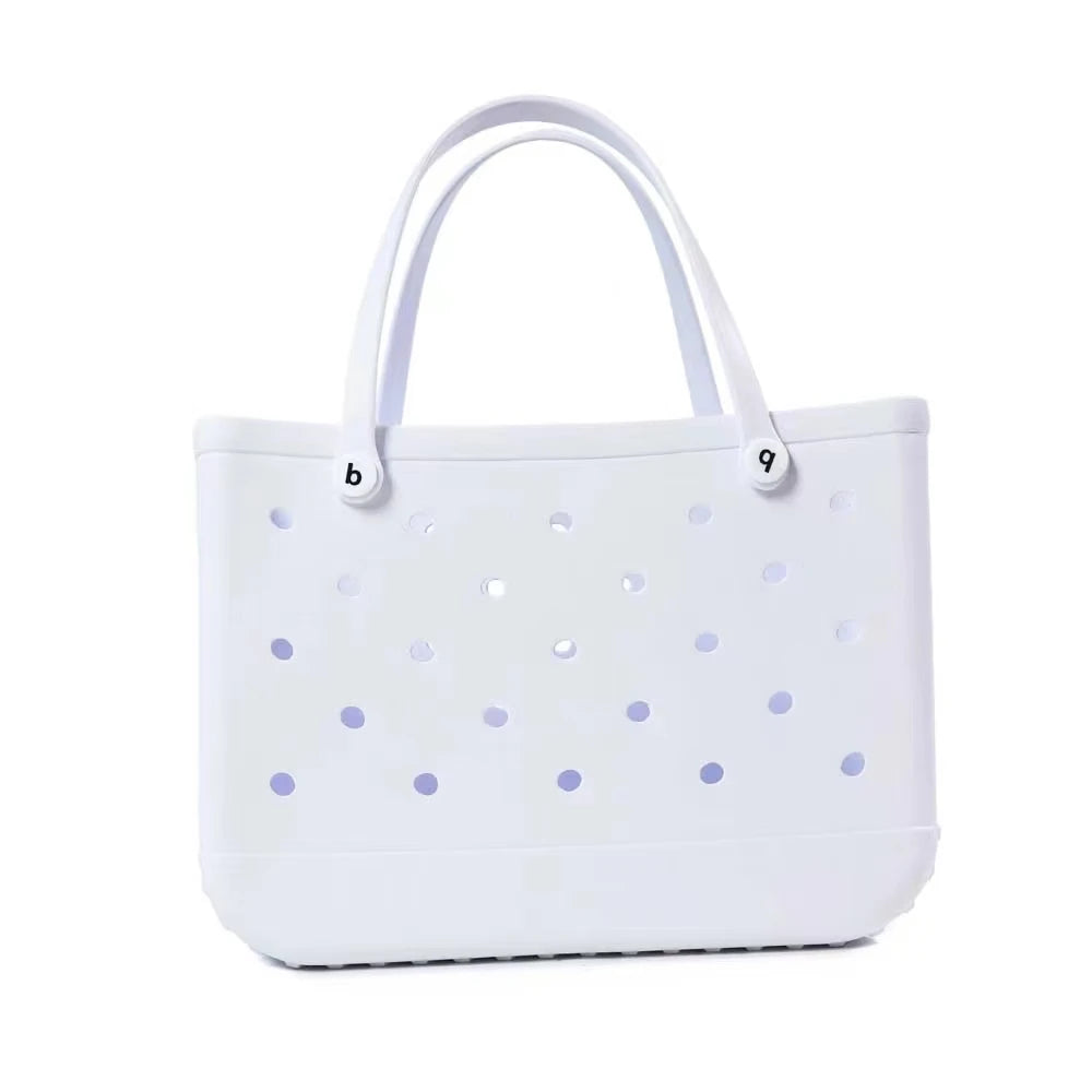 XL Eva Beach Boggs Bag Waterproof Extra Large Tote Bag Beach Basket Women Picnic Handbag 48cm XL Tote Bag Rubber shopping Bags