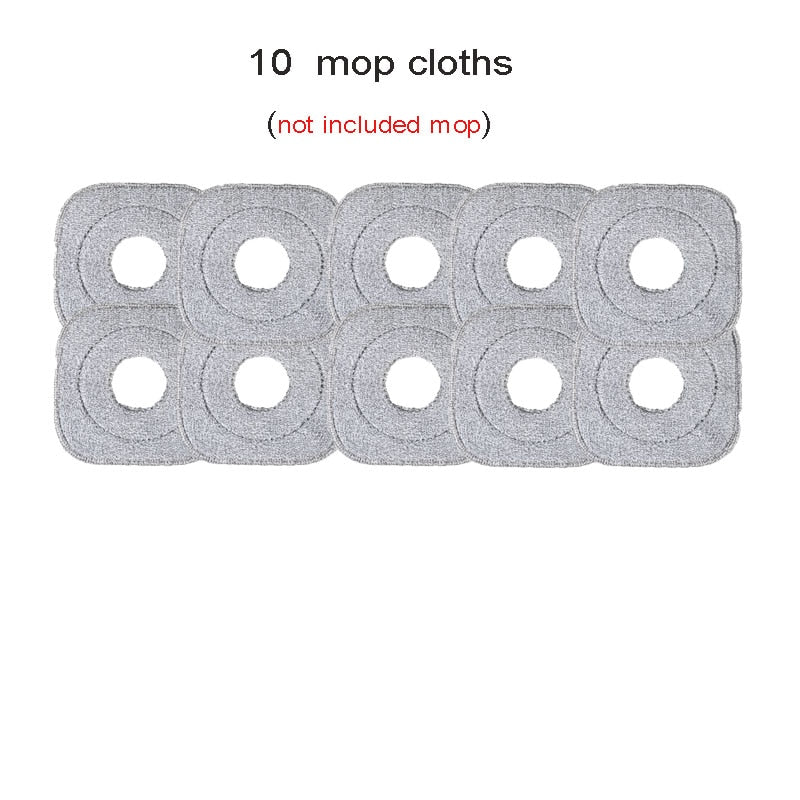 Mop Water Separation Square Mop With Bucket 3PCS Mop Heads 360 Ceaning Microfiber Lazy Floor Floating Household Cleaning mop