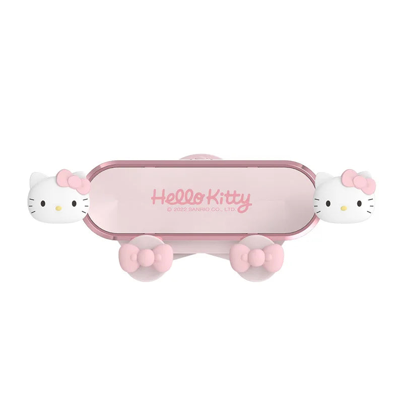 Sanrio Hello Kitty Car Phone Holder for Bracket Gps Stand Cartoon Anti-Skidding Shockproof Rotatable Support Mobile Accessories
