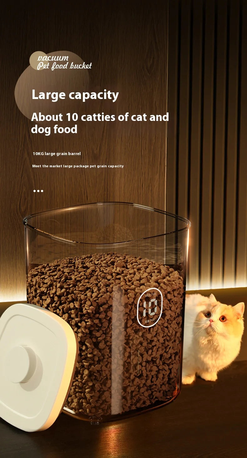 Cat Food Storage Bucket, Sealed Container, Moisture-Proof Vacuum, Pet Dog Food, Cat Food Storage Bucket, Box, Storage Container