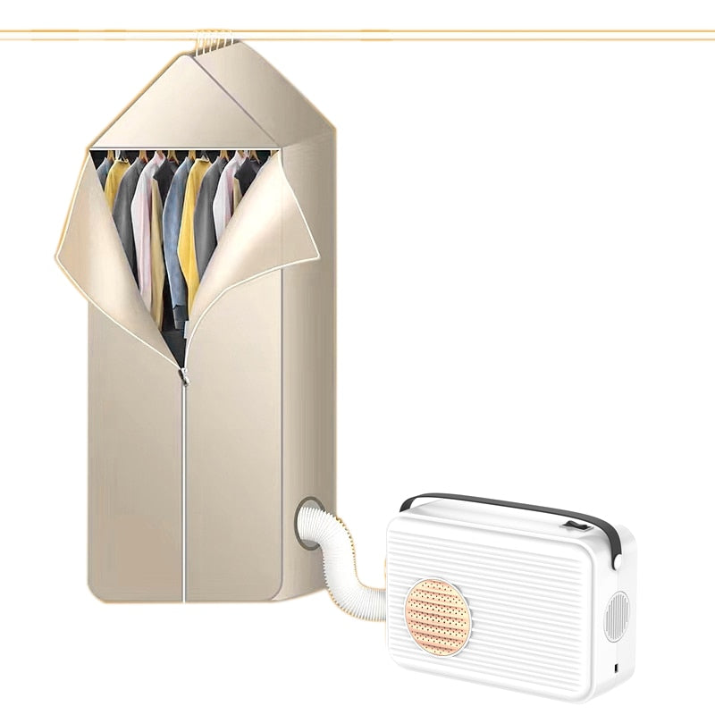DMWD Electric Shoes Clothes Dryer Hot Air Fan Heater Bed Warmer Garment Baking Wardrobe Dehydrator Dehumidifier Pet Hair Blower