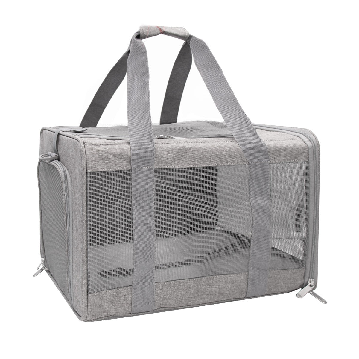 Soft Dog Carrier Backpack With Reflective Strip Airline Approved Travel Pet Transport Bag Portable Handbag For Small Dogs