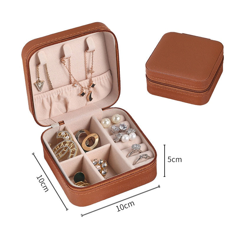 Caja organizadora de joyería para mujer, estuche de almacenamiento de maquillaje, joyería a granel, regalos para invitados de boda, suministros de accesorios para mamá, venta al por mayor