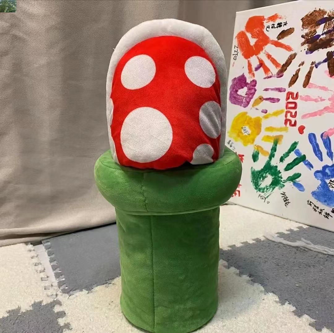Mushroom Home Slippers Piranha Plant Plush Slippers Multifunctional Piranha Plush Carnival Fancy Funny Flower Cosplay Shoes