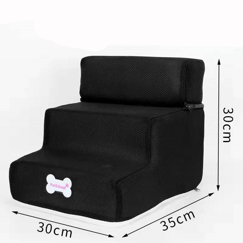 Hot Dog House Dog Stairs Pet 3 Steps Stairs for Small Dog Cat Pet Ramp Ladder Anti-slip Removable Dogs Bed Stairs Pet Supplies