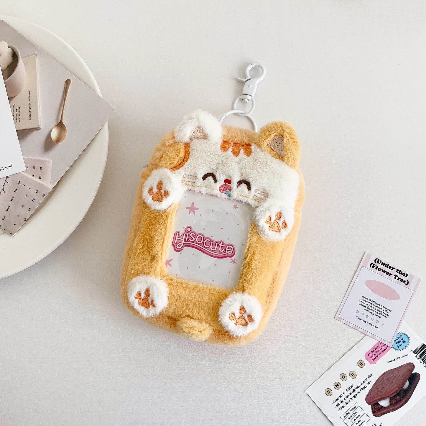 1pc Kawaii Animal Card Holder Bags Keychains Small Pouch Coin Purse Lips Storage Bag