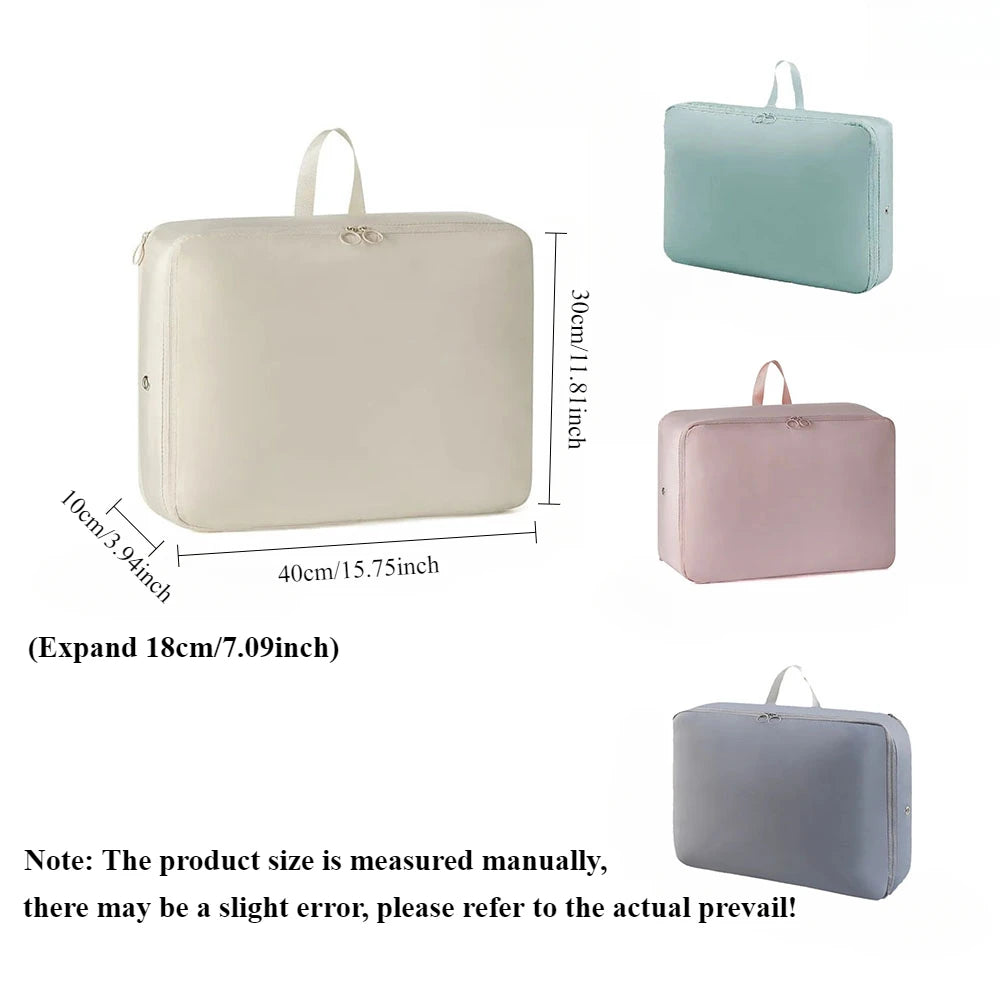 4PCS/set Compression Packing Clothes Down Jacket Cotton Quilt Storage Foldable Large Capacity Expansion Organizer Bag