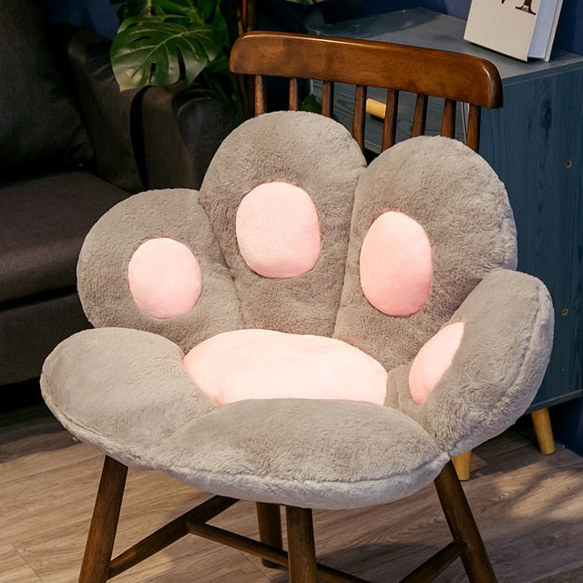 2 Sizes INS Bear&Cat Paw Pillow Animal Seat Cushion Stuffed Plush Sofa Indoor Floor Home Chair Decor Winter Children Girls Gift