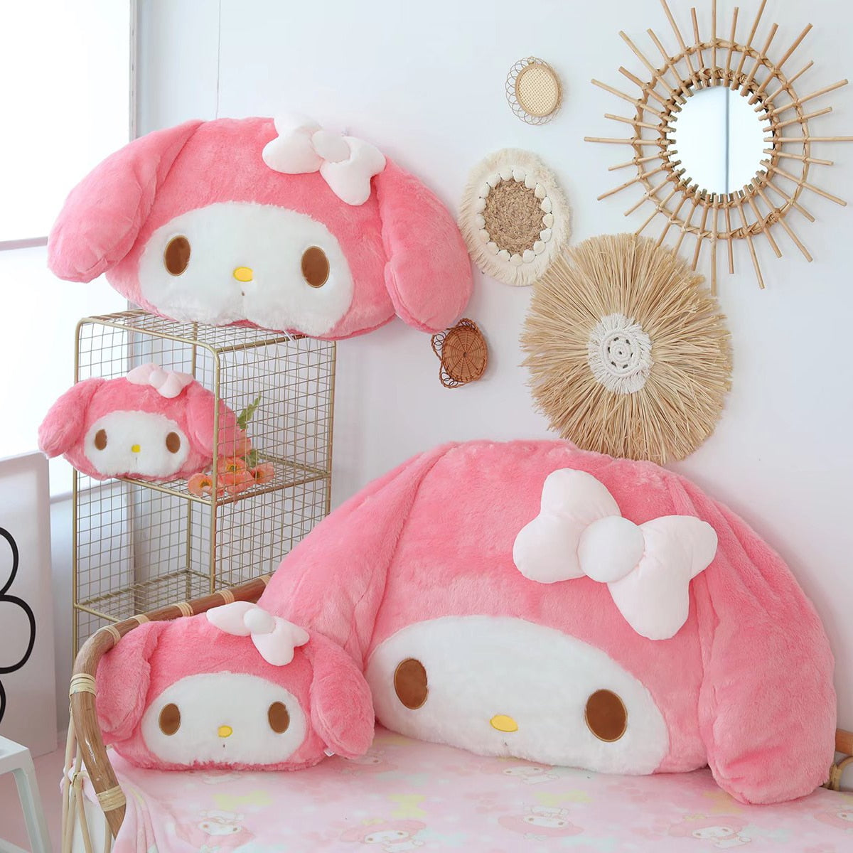 100CM My Melody Plush Pillow Sanrio Stuffed Doll