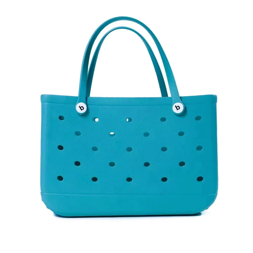 XL Eva Beach Boggs Bag Waterproof Extra Large Tote Bag Beach Basket Women Picnic Handbag 48cm XL Tote Bag Rubber shopping Bags