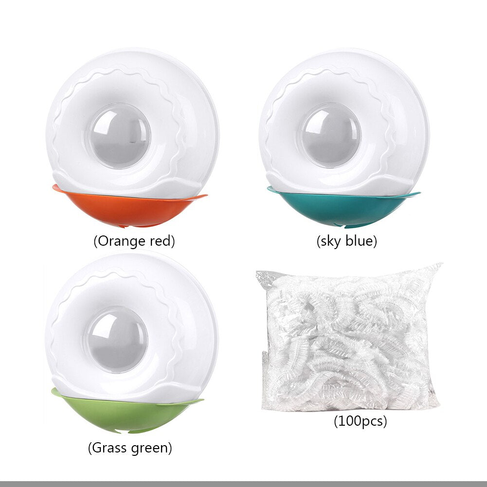 Wall-mounted Cling Film Storage Box Punch Free Plastic Wrap Storage Container Large Capacity Waterproof for Kitchen Organizer
