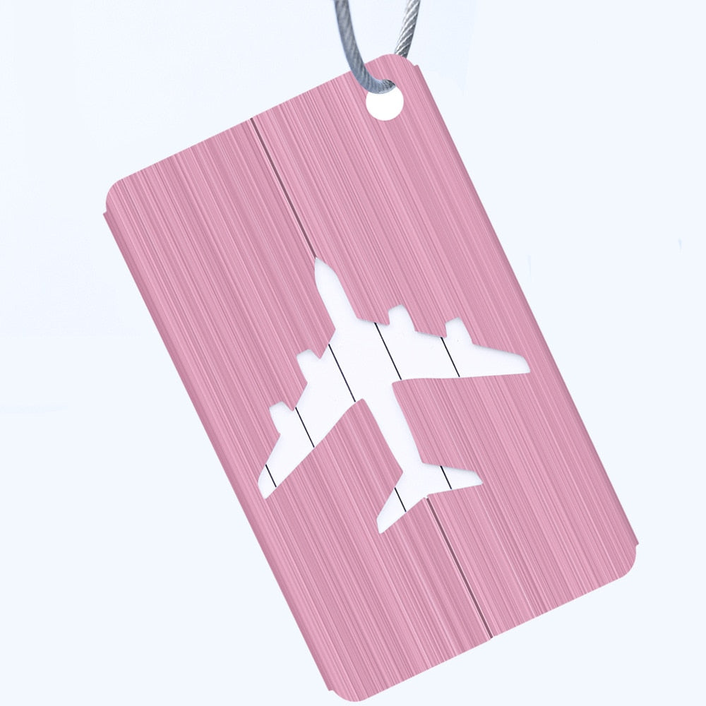 Fashion Metal Travel Luggage Tags Baggage Name Tags Suitcase Address Label Holder Aluminium Alloy Luggage Tag Travel Accessories
