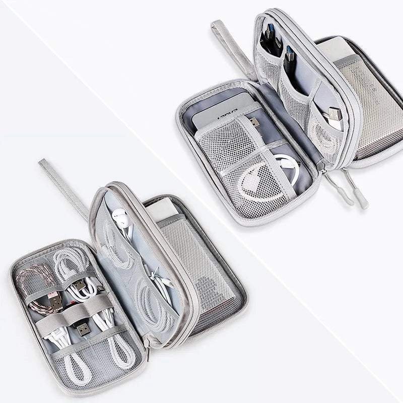 Data Cable Storage Bag Waterproof Travel Organizer Bag Portable Carry Case Storage Bag For APPLE Samsung Cable Cord USB Charger