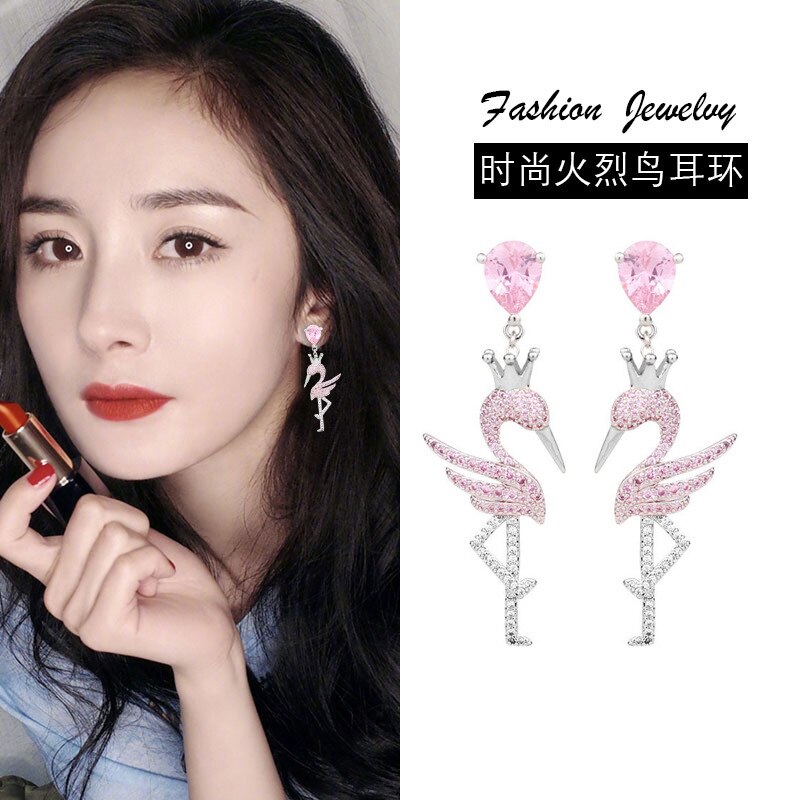 Women's Earrings 3D Hummingbird Earrings Animal Jewelry Cute Girly Ear Accessories Wedding Party Gifts