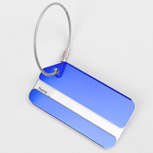 Fashion Metal Travel Luggage Tags Baggage Name Tags Suitcase Address Label Holder Aluminium Alloy Luggage Tag Travel Accessories