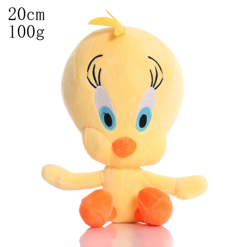Disney Warner Cartoon Bugs Duffy Duck Tweety Cyclone Dog and Bunny Rabbit Plush Toy Figure Stuffed Doll Toys Children's Gifts