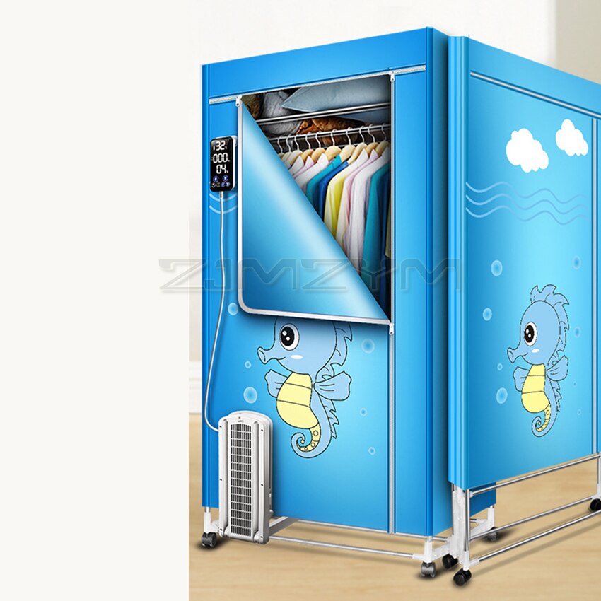 2000W Foldable Clothes Dryer with Digital Display 3 Layers Electric Clothes Drying Rack Machine Clothing Dryer 360mins Timing