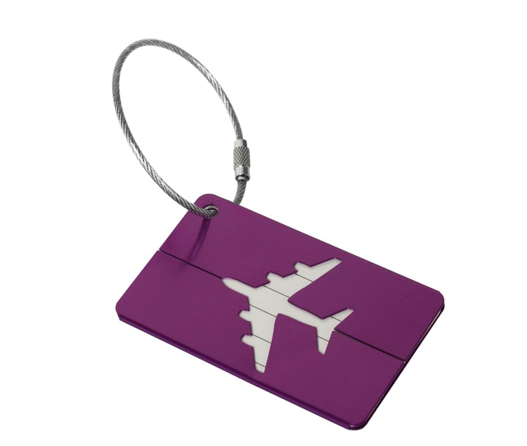 Fashion Metal Travel Luggage Tags Baggage Name Tags Suitcase Address Label Holder Aluminium Alloy Luggage Tag Travel Accessories