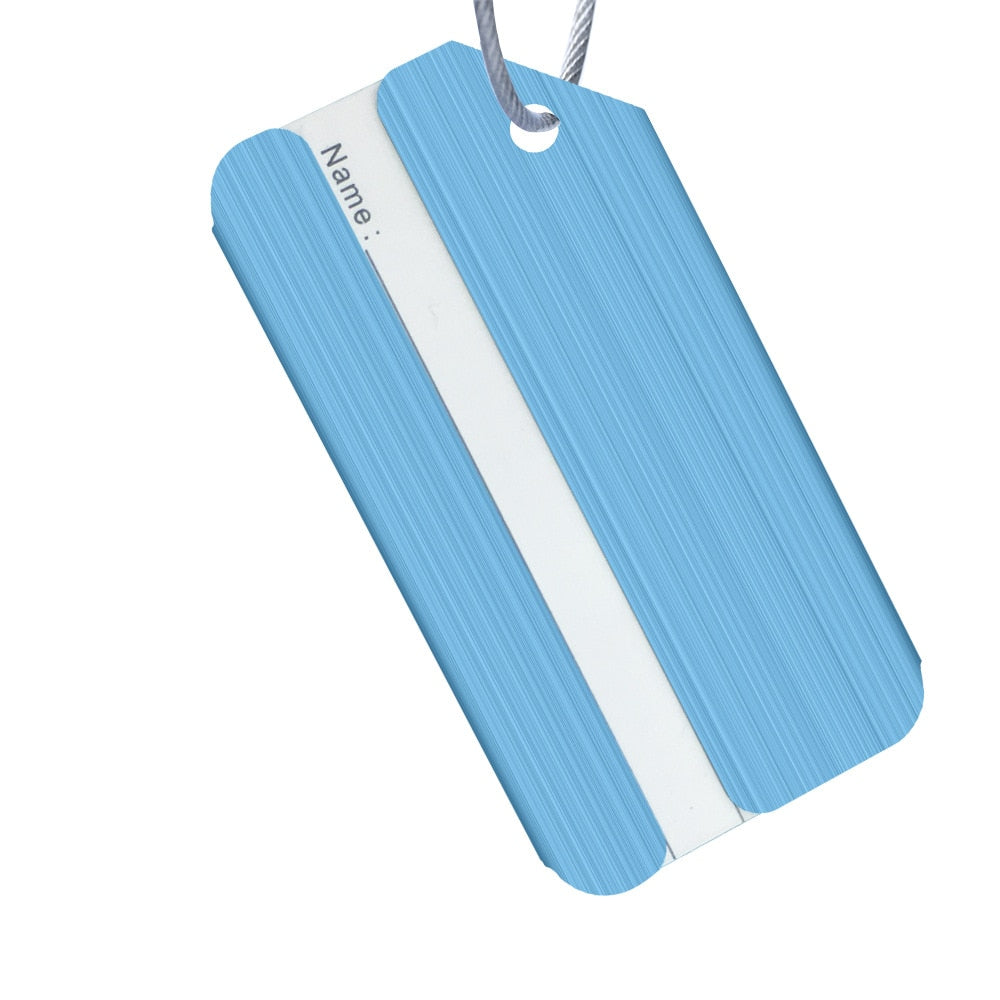 Fashion Metal Travel Luggage Tags Baggage Name Tags Suitcase Address Label Holder Aluminium Alloy Luggage Tag Travel Accessories