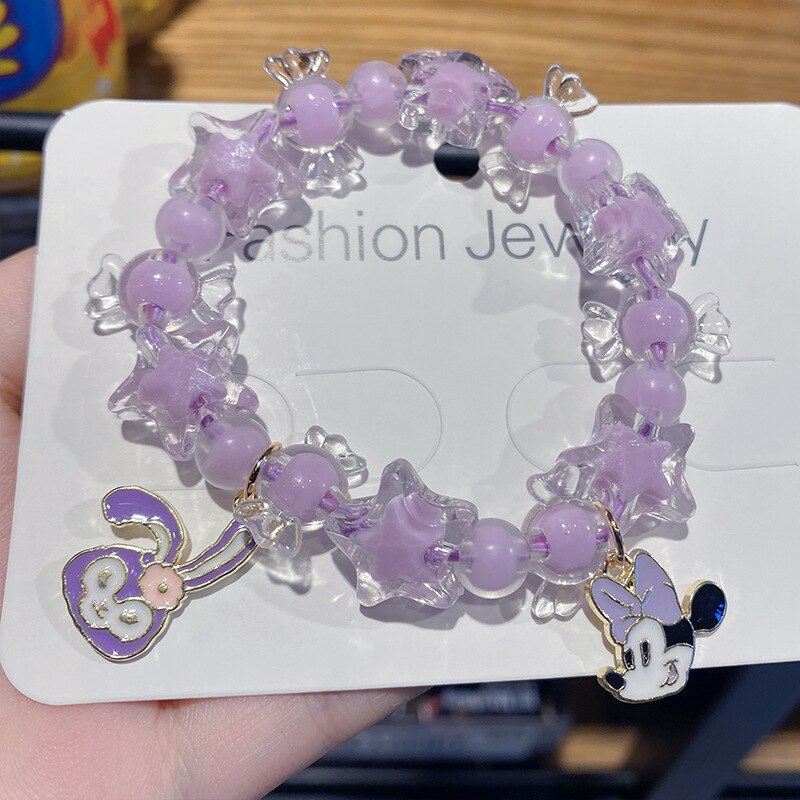 Kawaii Hello Kitty Bracelet Cinnamoroll Cartoon Anime Sanrios Bangle My Melody Jewelry Charms Cute Accessory Birthday Girls Gift