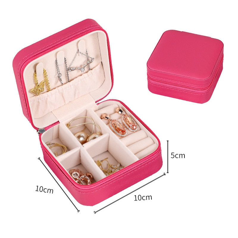 Caja organizadora de joyería para mujer, estuche de almacenamiento de maquillaje, joyería a granel, regalos para invitados de boda, suministros de accesorios para mamá, venta al por mayor