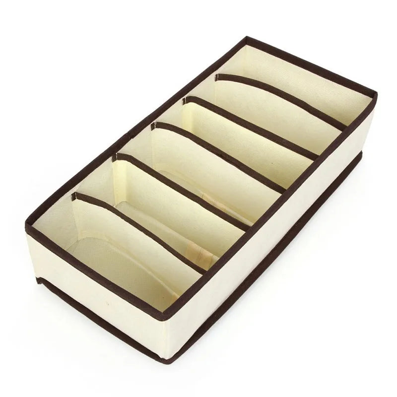 Underwear Organizer Storage Box Foldable Closet Drawer Underwear Organizers Bin Household Underpants Socks Bra Storage Boxes