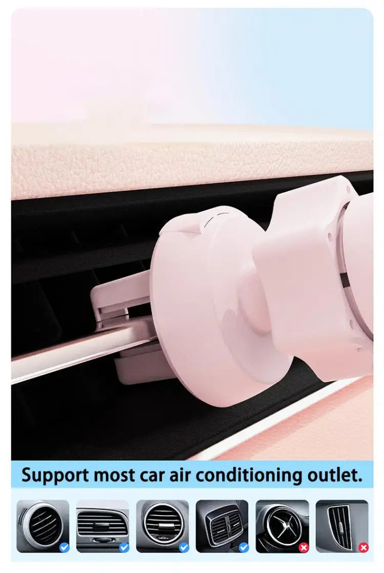 Sanrio Hello Kitty Car Phone Holder for Bracket Gps Stand Cartoon Anti-Skidding Shockproof Rotatable Support Mobile Accessories