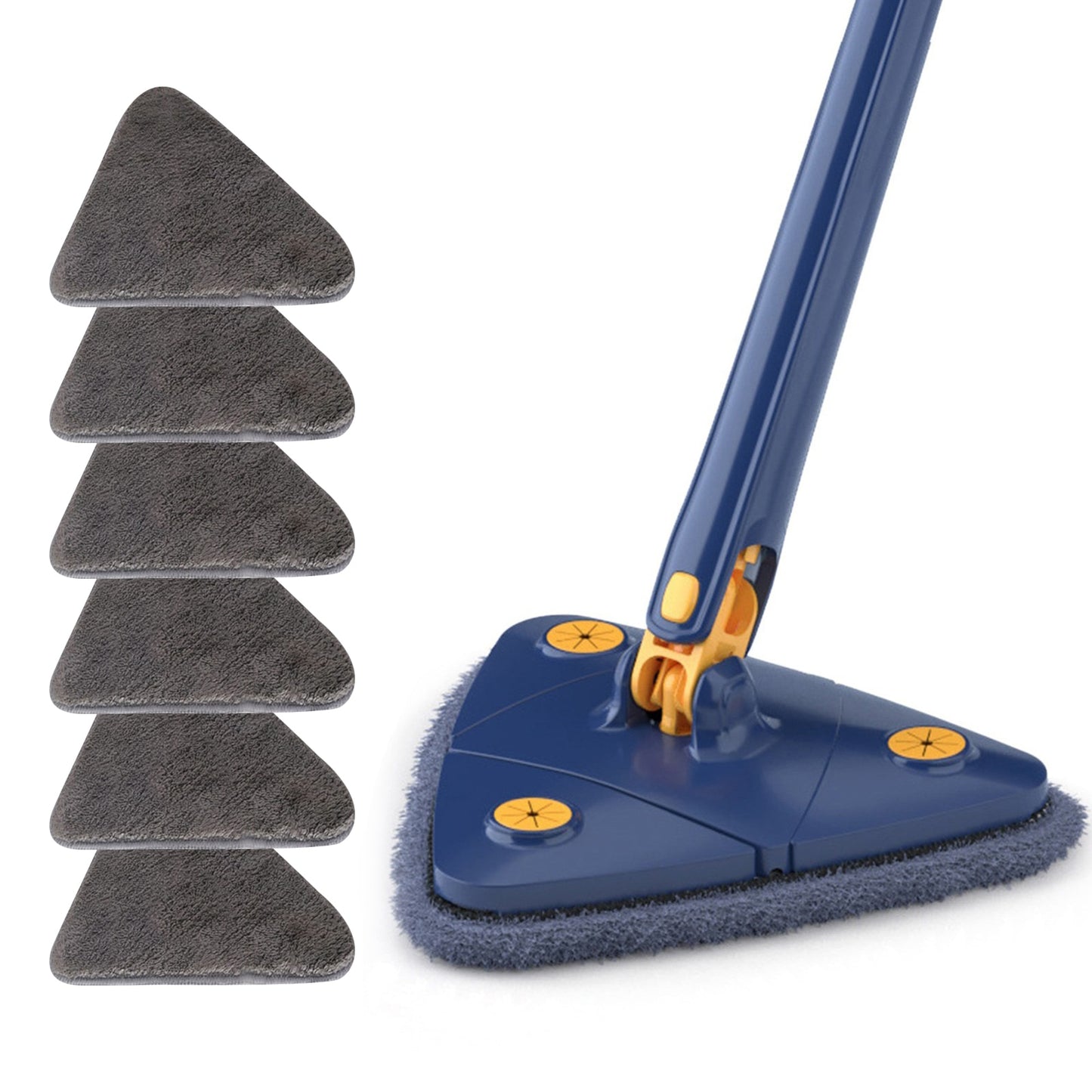 Triangle Mop 360 Rotatable Extendable Adjustable 110 Cm Cleaning Mop For Tub Tile Floor Wall Cleaning Mop Deep Cleaning Mop