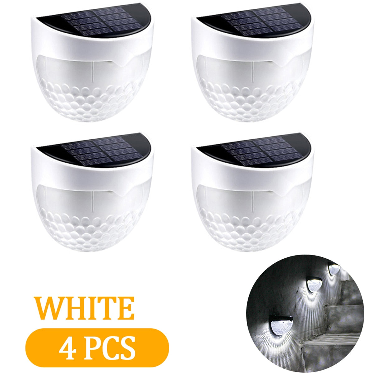 4/8 PCS LED Solar Light Outdoor Garden Lights Decoration Deck Light Wall Sconce Fence Lamp Garden Lighting Outdoor Solar Lights