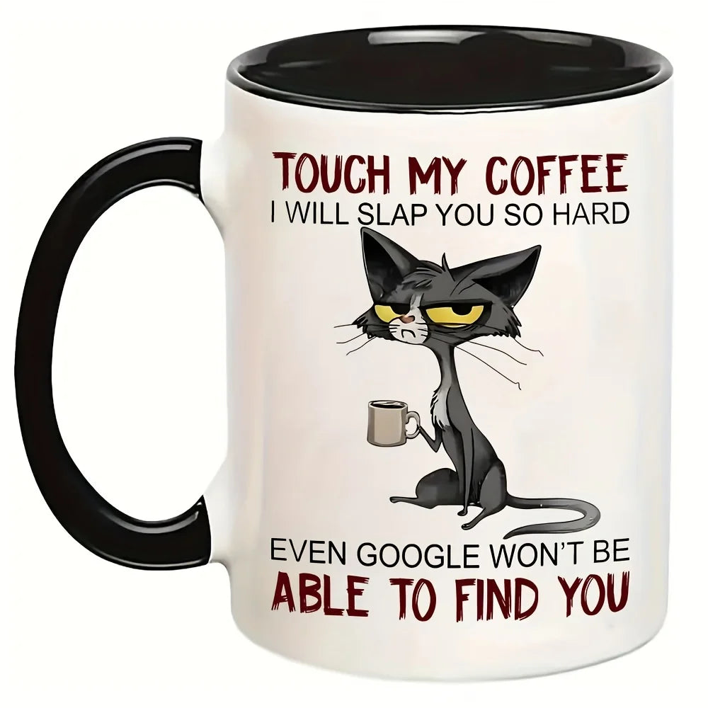4pcs Cat Drink Coffee Design, UV DTF Cup Stickers, Waterproof Sticker Pack For Decorating Mugs, Cups, Bottles, School Supplies,