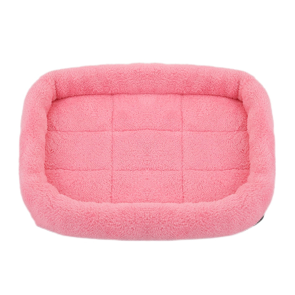 Soft Plush Square Dog Bed Mat Beds for Dogs Cat Small Medium Large Pet Sleep Calming Pad Cat Dog Bed Cushion Pet Supplies