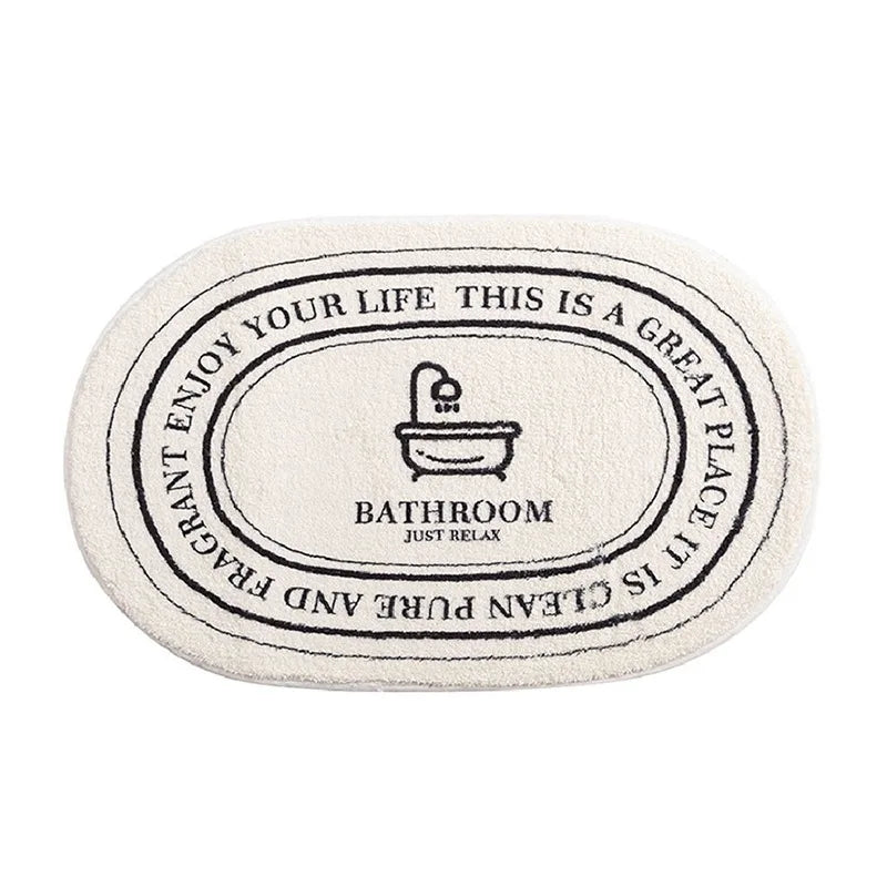 Non-Slip Bath Mat Floral Doormat Absorbent Carpets Entrance Rug Balcony Floor Mats Living Room Bathroom kitchen decor plush Rugs