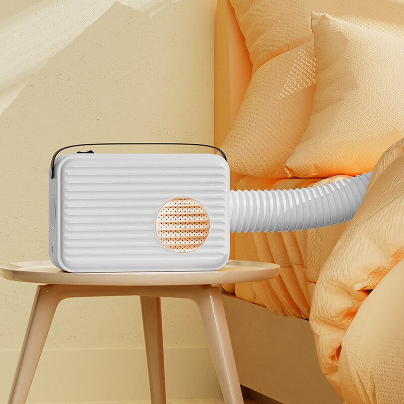 DMWD Electric Shoes Clothes Dryer Hot Air Fan Heater Bed Warmer Garment Baking Wardrobe Dehydrator Dehumidifier Pet Hair Blower