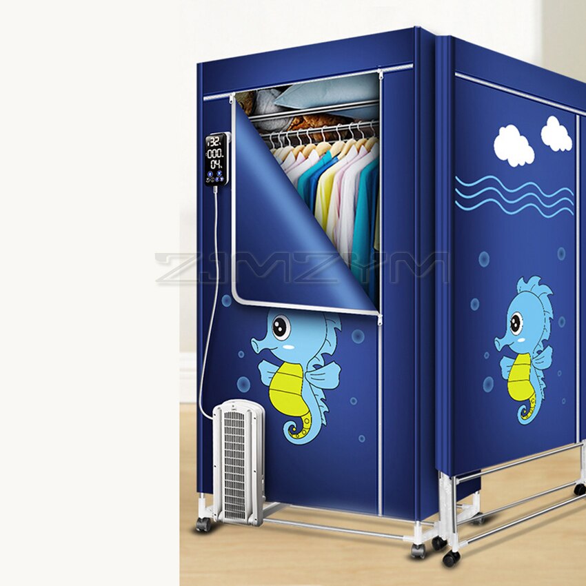 2000W Foldable Clothes Dryer with Digital Display 3 Layers Electric Clothes Drying Rack Machine Clothing Dryer 360mins Timing