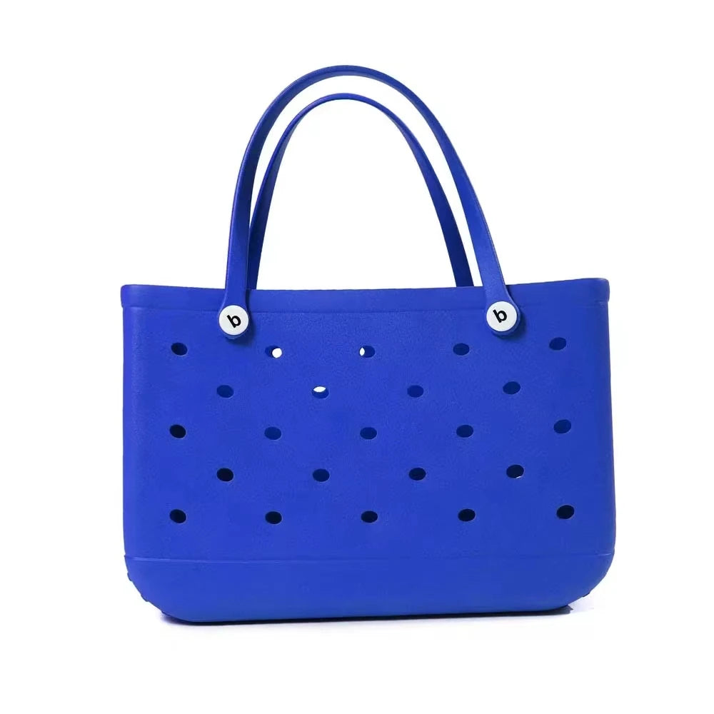 XL Eva Beach Boggs Bag Waterproof Extra Large Tote Bag Beach Basket Women Picnic Handbag 48cm XL Tote Bag Rubber shopping Bags